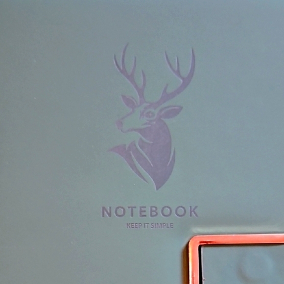 Sage Green "Keep It Simple" Notebook with Pen Holder, New In Packaging - Picture 4 of 4